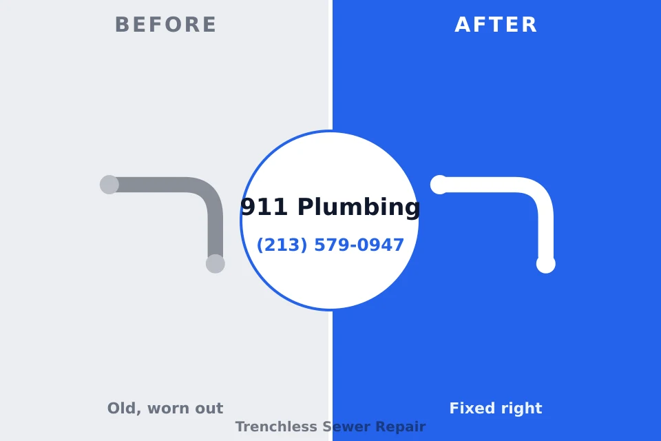 Before and after: plumbing repair Viera East, FL